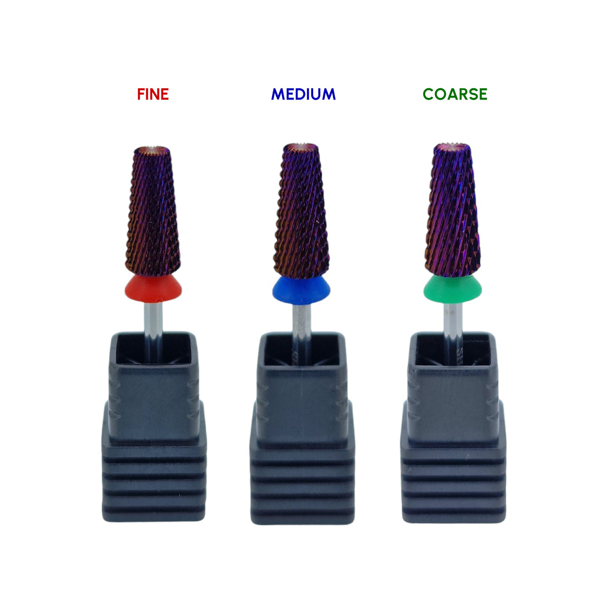 Shape It Up Hartmetall Fräser Bit 5 in 1 Kegel Medium Blau 7.0 mm (Maniküre Pediküre)