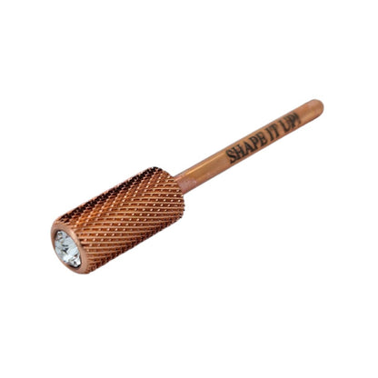 Shape It Up Hartmetall Fräser Bit Großer Zylinder Medium 6.6 mm Diamond Serie (Maniküre Pediküre)