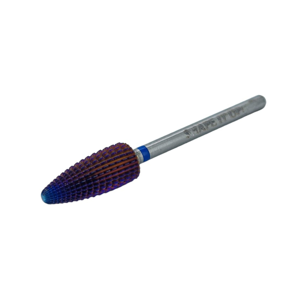 Shape It Up Hartmetall Fräser Bit Purple Typhoon Flame 2-Wege Medium Blau (Maniküre Pediküre)