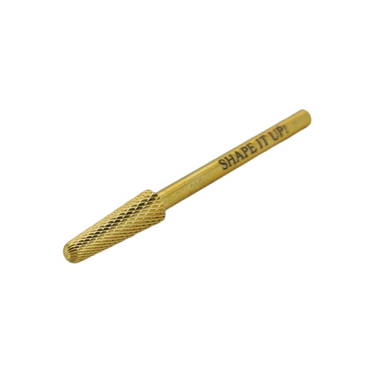 Shape It Up Hartmetall Fräser schmaler abgerundeter Kegel fein Gold Series (Maniküre Pediküre)