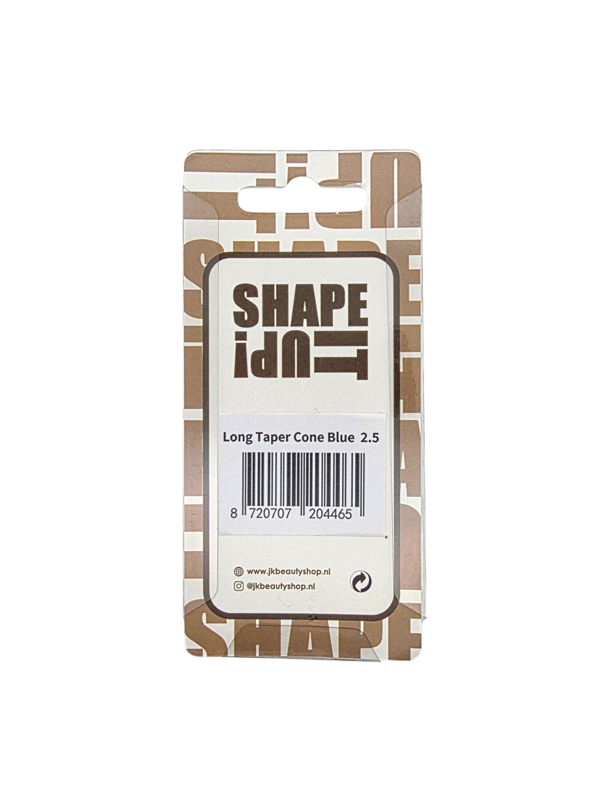Shape It Up Diamond Frees Bit Lange Taps Toelopende Kegel 2.5mm Blauw (Manicure Pedicure)