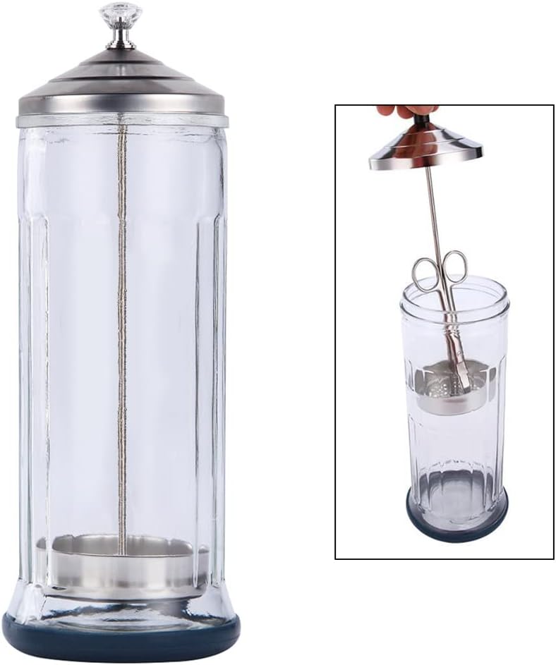 Shape It Up Glas-Desinfektionsflasche 1L mit Tauchrohr