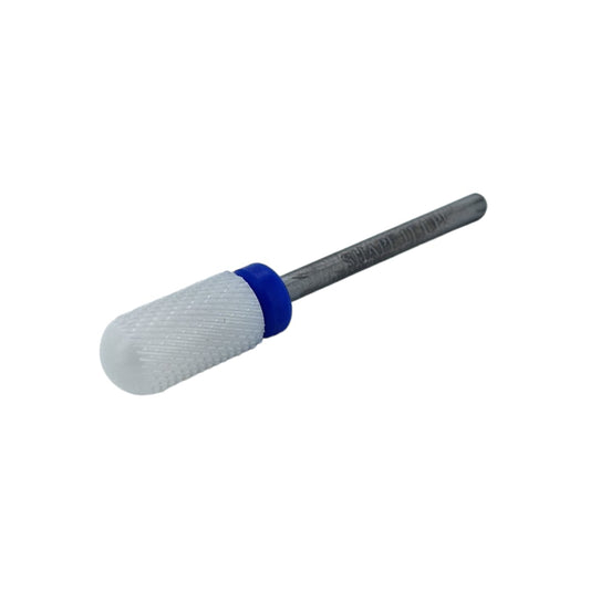 Shape It Up Keramischer Fräser großer Zylinder Glatte Spitze Medium Blau (Maniküre Pediküre)