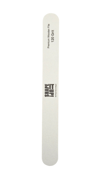 Shape It Up Premium Holzfeile, dünn, gerade, 120/180 (20 Stück)
