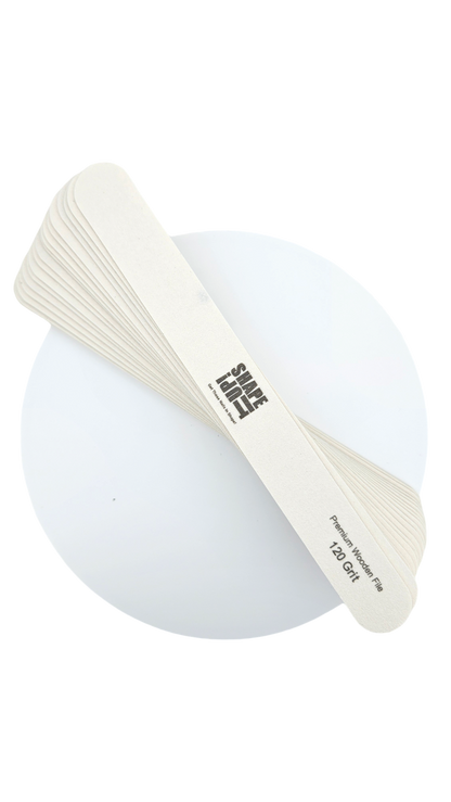 Shape It Up Premium Holzfeile, dünn, gerade, 120/180 (20 Stück)