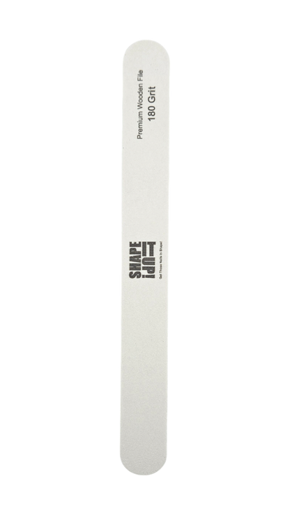 Shape It Up Premium Holzfeile, dünn, gerade, 120/180 (20 Stück)