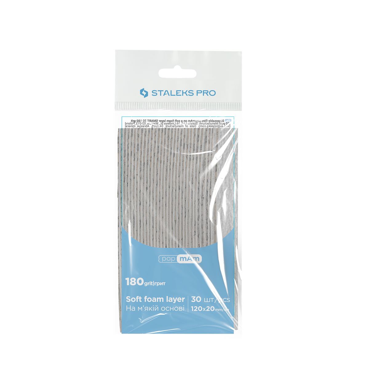 Staleks Pro Smart 20 PapmAm Gerade Feile Soft Base 30 Stück (DFC-20-Serie)