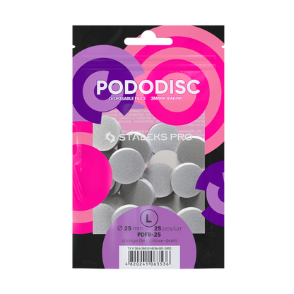 Staleks Feilen-Schwämme Nachfüllpads für Pododisc (PDFB-Serie)