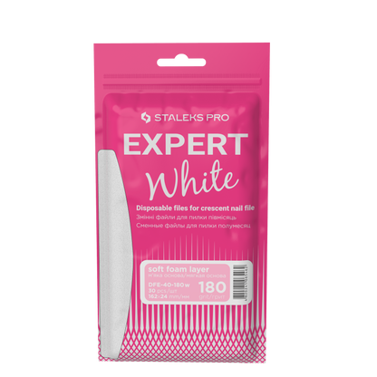 Staleks Pro Expert 40 Austauschbare Nagelfeilen Halbmond mit Schaumstoff 30 Stück (DFE-40 Serie)