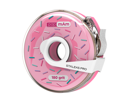 Staleks Pro Expert Nagelfeilen-Nachfüllrolle PapmAm Weiß + Hülle (ATC-Serie)