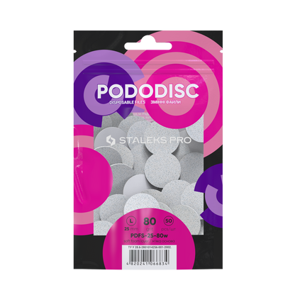 Staleks Soft Base Nachfüllpads für Pododisc L Weiß (50 Stk.) (PDFS-25-Serie)