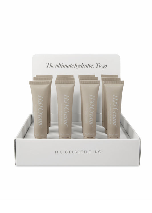 The GelBottle SPA H2O Cream MINI Display (12 Stück)