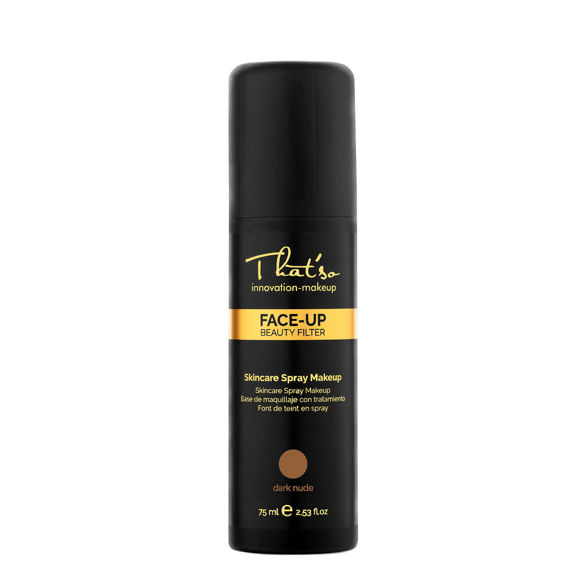 That'so Face Up Skincare Spray Make-up Dark Nude