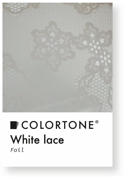 Colortone weiße Spitze Folie