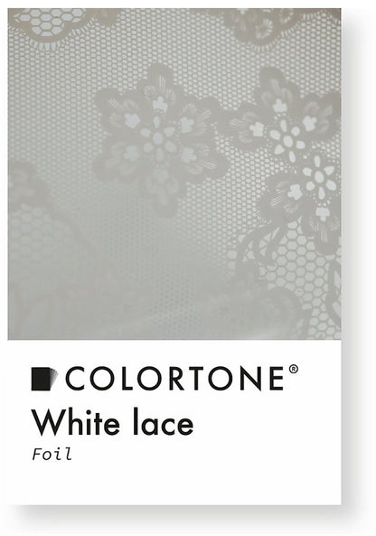 Colortone weiße Spitze Folie