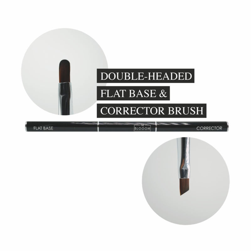 Der Blooom Double Headed FLAT BASE & CORRECTOR Pinsel