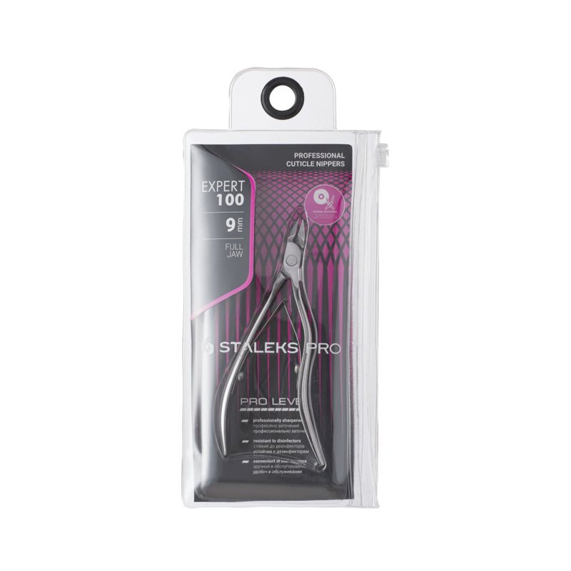 Staleks Professionelle Nagelhautzange Expert 100 9 mm volle Backe (NE-100-9)