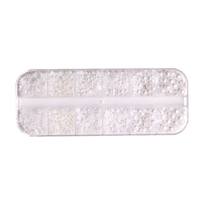 Colortone Flatback Perlen Weiß