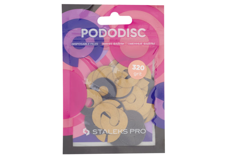 Staleks Ringförmige Nachfüllpads Für Pododisc M Schwarz (50 Stk.) (PDFR-20-Serie)