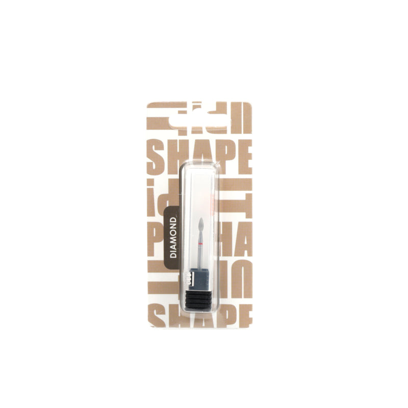 Shape It Up Diamantfräser Extra Breite Scharfe Flamme 2,6 mm Rot (Maniküre Pediküre)