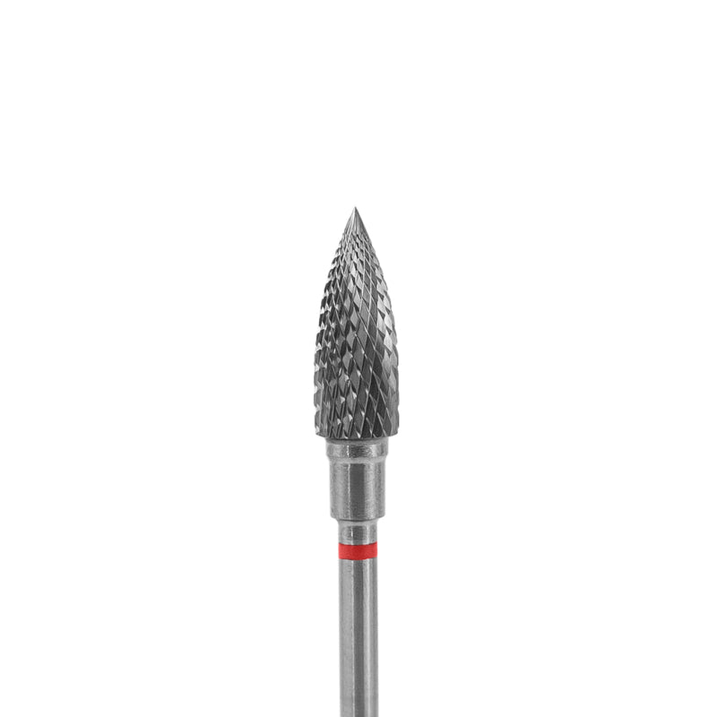 Staleks Hartmetall Nagelfräser Flamme Rot 5.0mm (FT10R050/13.5)