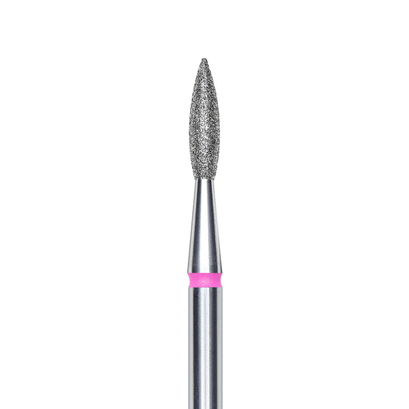 Staleks Diamond Fräsaufsatz Flamme Scharf Rot 2.1mm (Maniküre Pediküre) (FA11R021/8K)