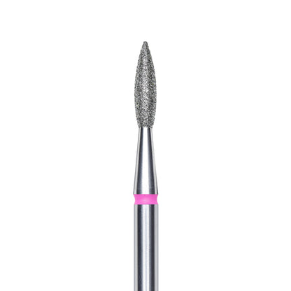 Staleks Diamond Fräsaufsatz Flamme Scharf Rot 2.1mm (Maniküre Pediküre) (FA11R021/8K)