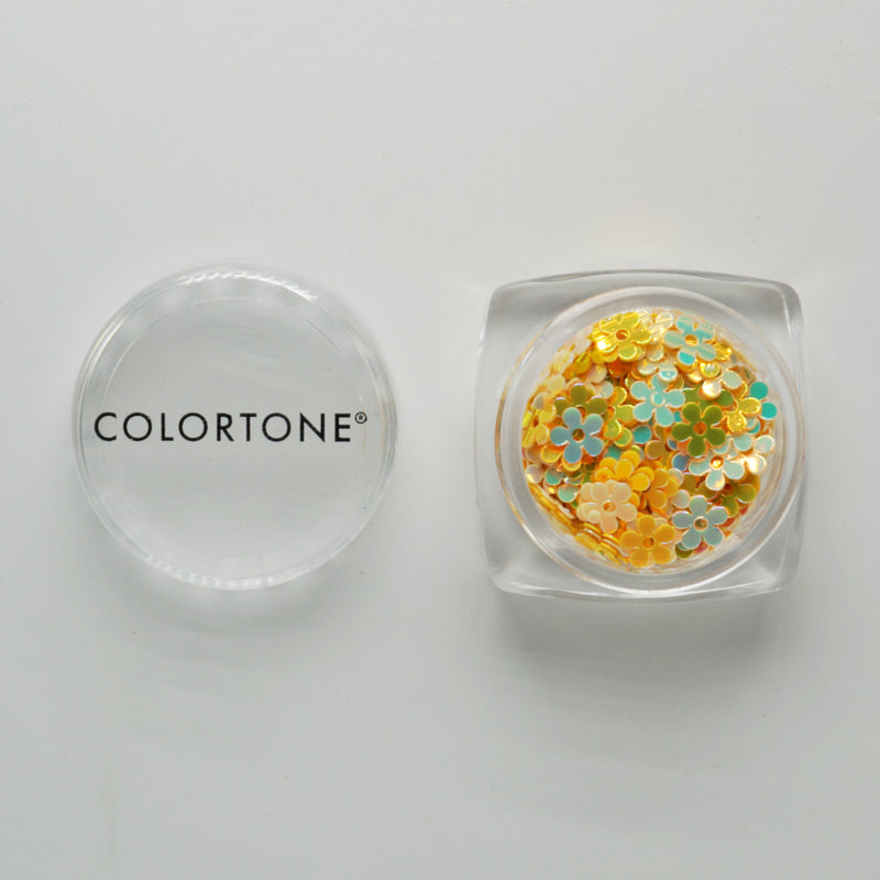 Colortone Gelb & Beige Blumen