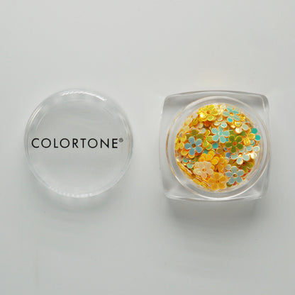 Colortone Gelb & Beige Blumen
