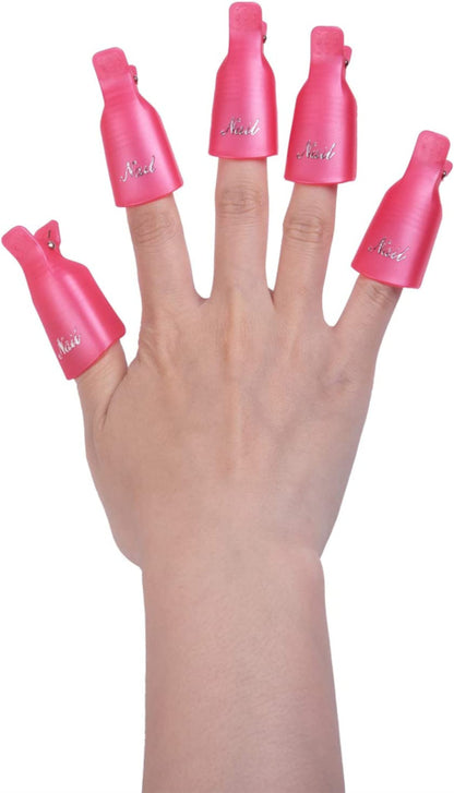 Shape It Up Soak Off Gel Polish Clips Pink 10 Stück