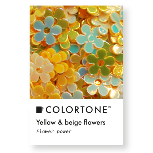 Colortone Gelb & Beige Blumen