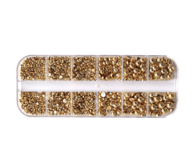 Colortone Flatback Perlen Gold