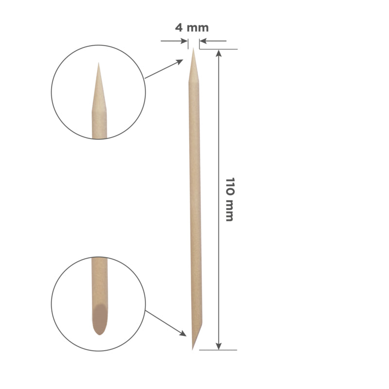 Staleks Pro Hufstäbchen aus Holz 110 mm 100 Stück (DOS-30-100)